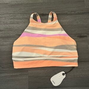 prAna Women’s Medium Marine Street Swimsuit Top High Neck Multicolor Swimming